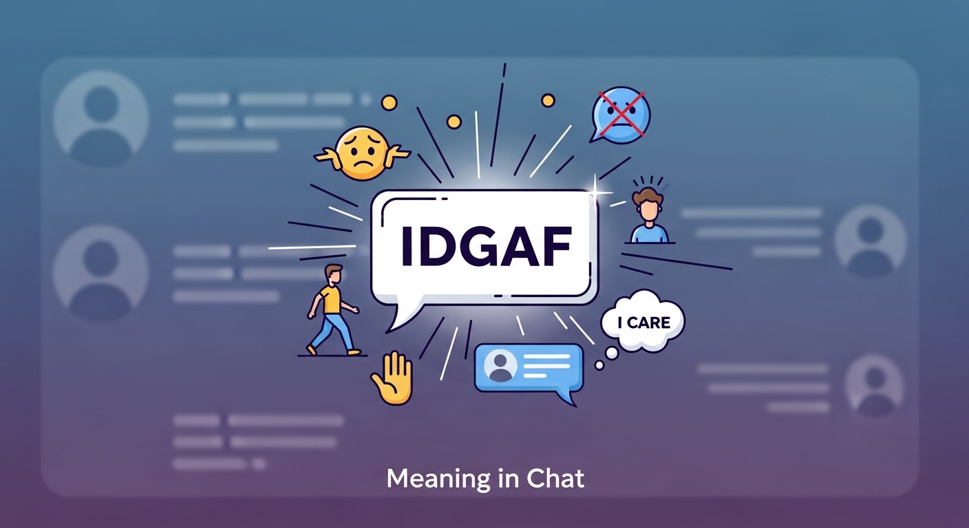 IDGAF Meaning in Chat