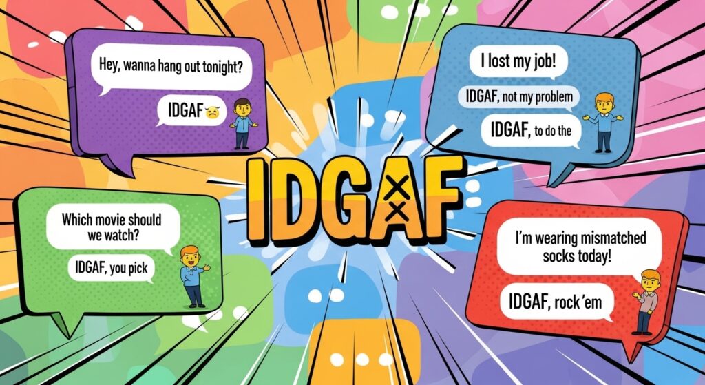 How IDGAF Is Used