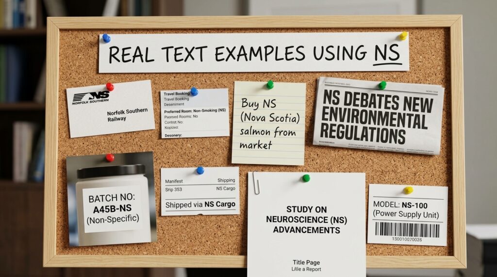 Text Examples Using NS