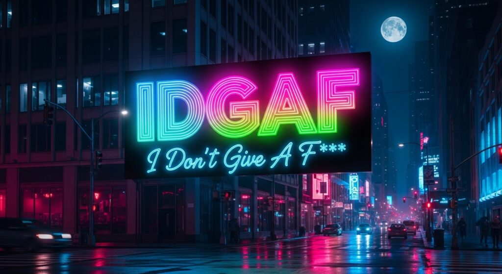 What Does IDGAF Mean?