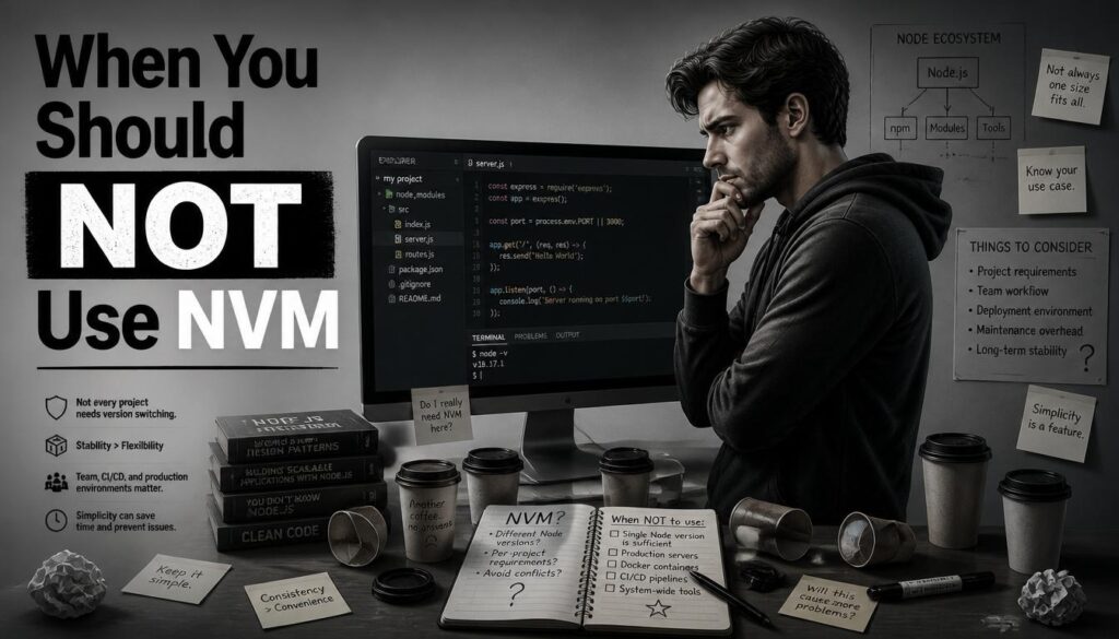  NOT Use NVM