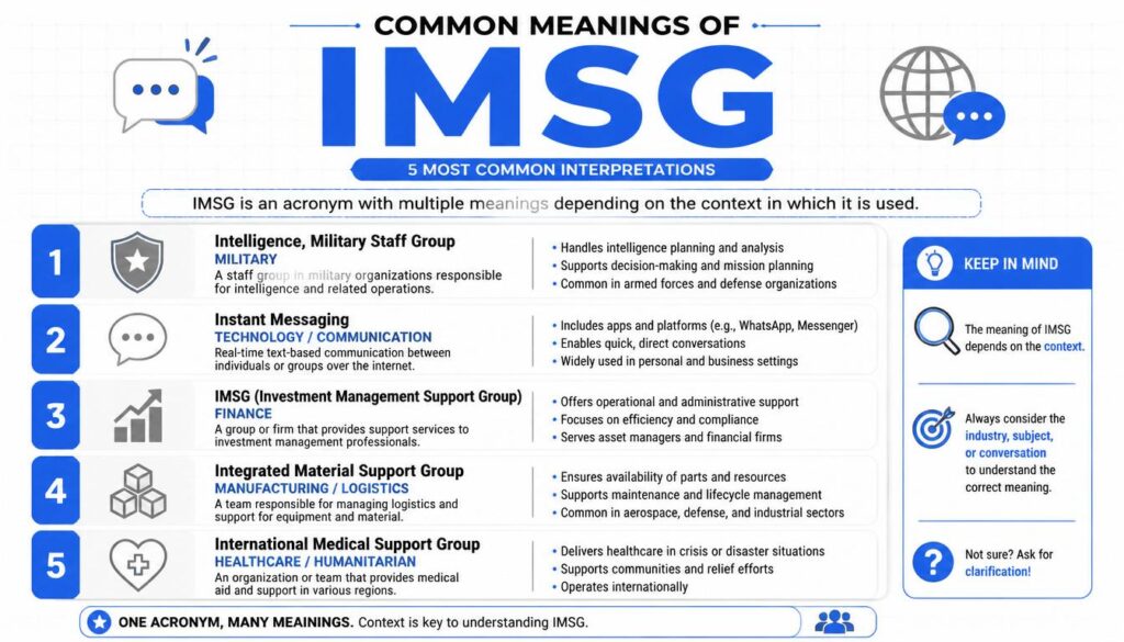 Meanings of IMSG