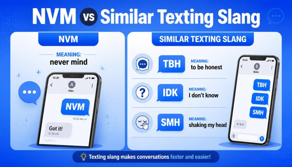 NVM vs Similar Texting Slang