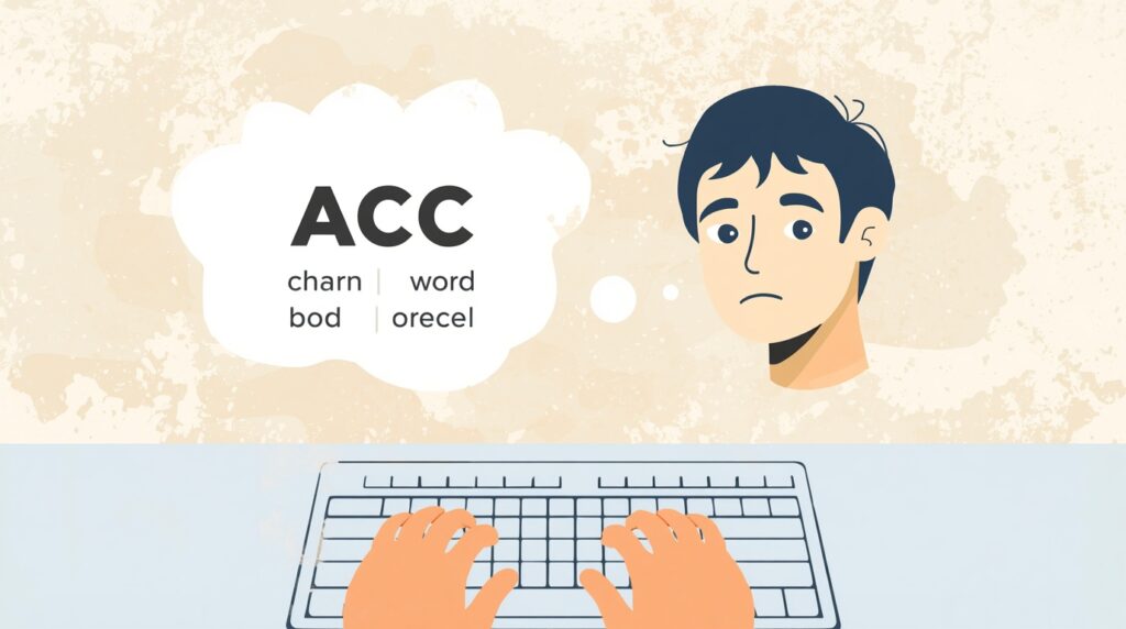 ACC” Instead of Full Words