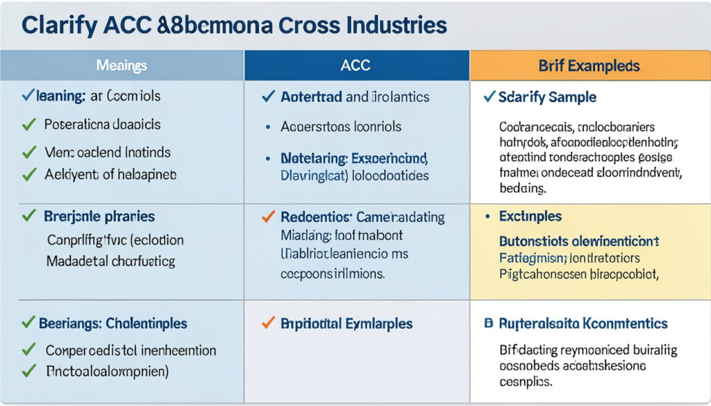 ACC Meaning in Text