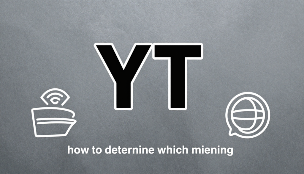 Meaning of YT Someone Means