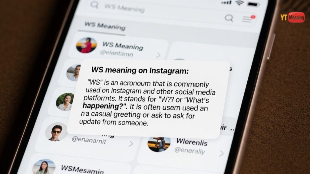 WS Meaning on Instagram