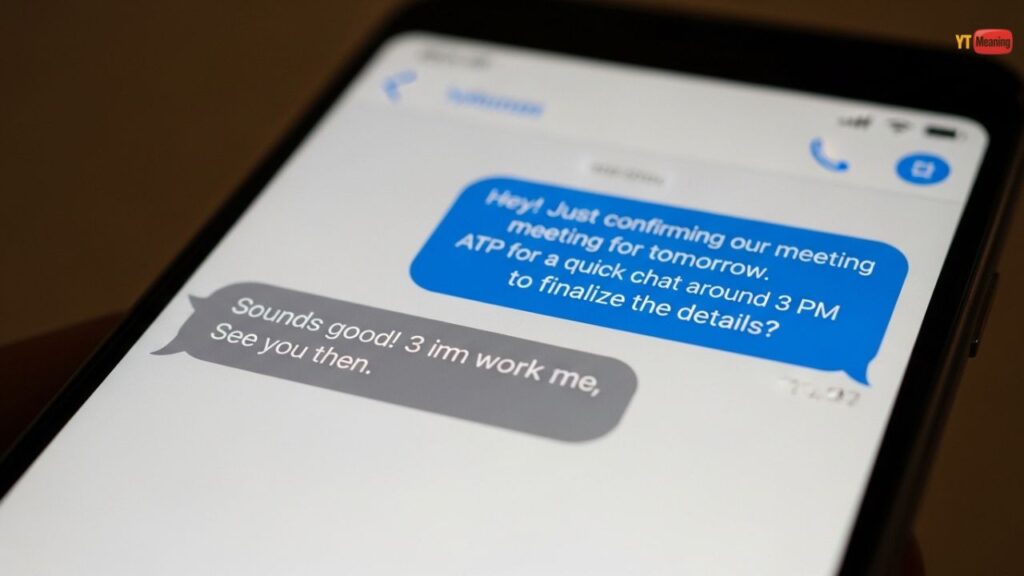 ATP in a Text Message