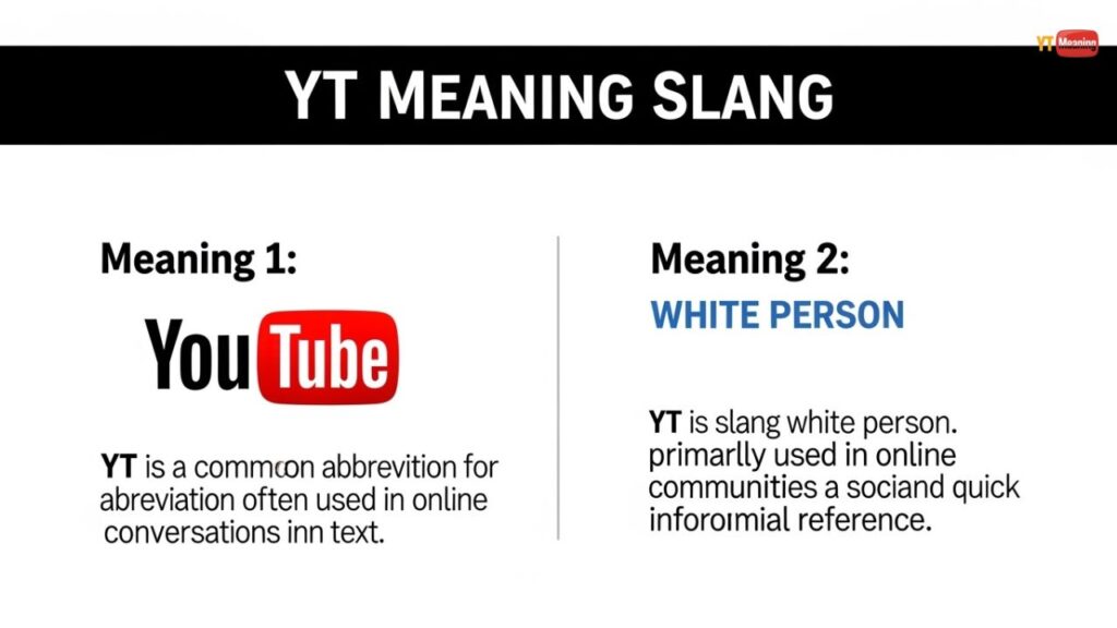 YT Meaning Slang