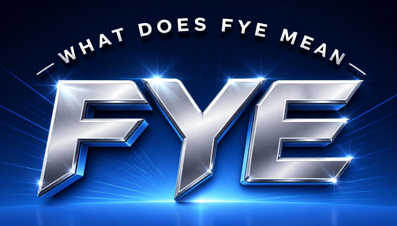 What Does FYE Mean