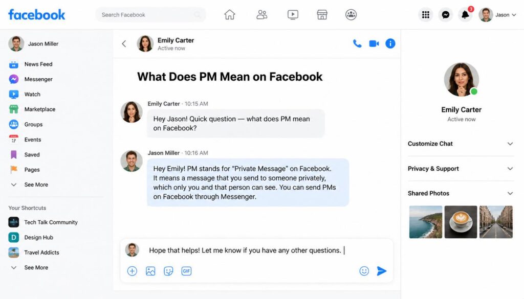 PM Mean on Facebook