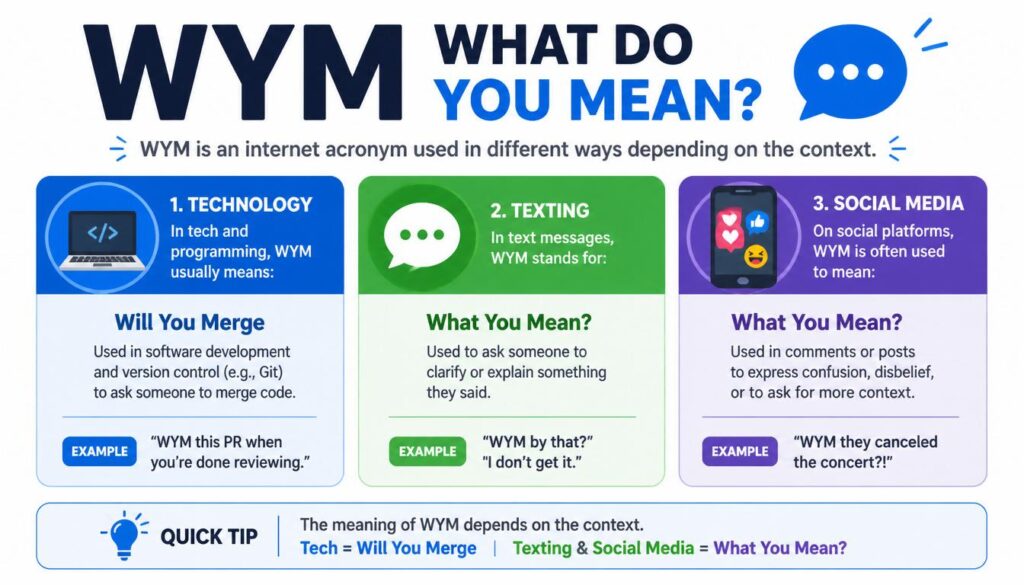 WYM Meaning