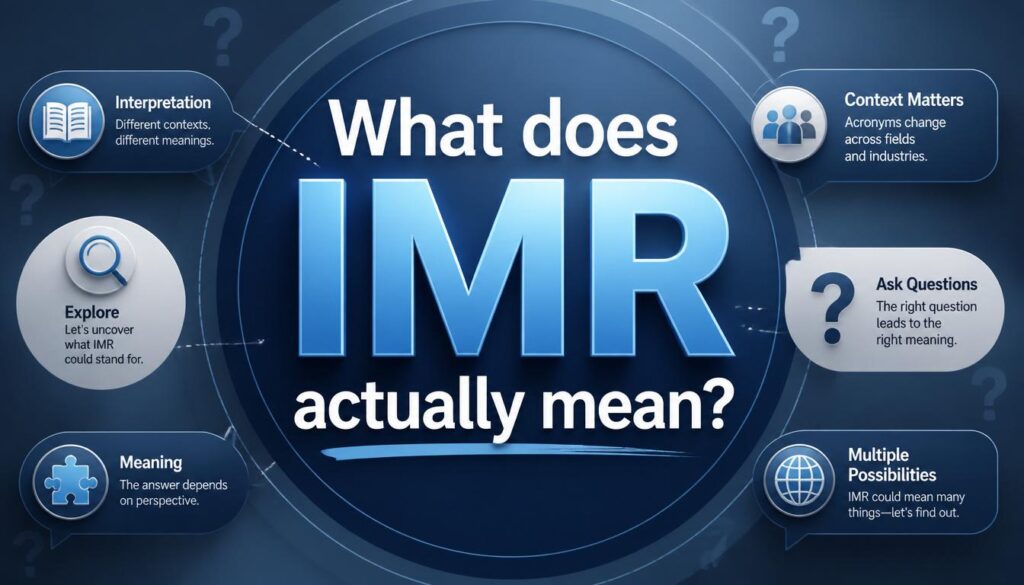 IMR actually mean in text?