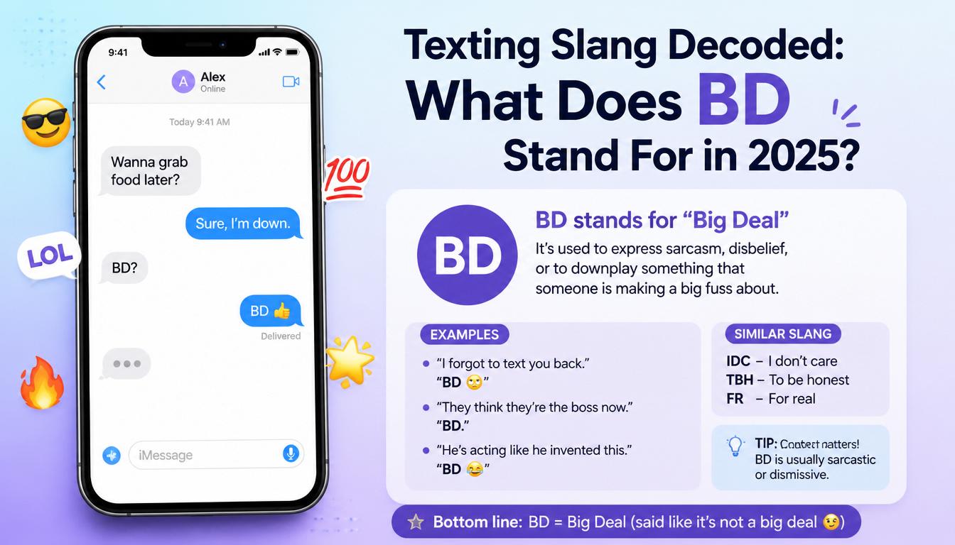 What Does BD Stand For in 2026?
