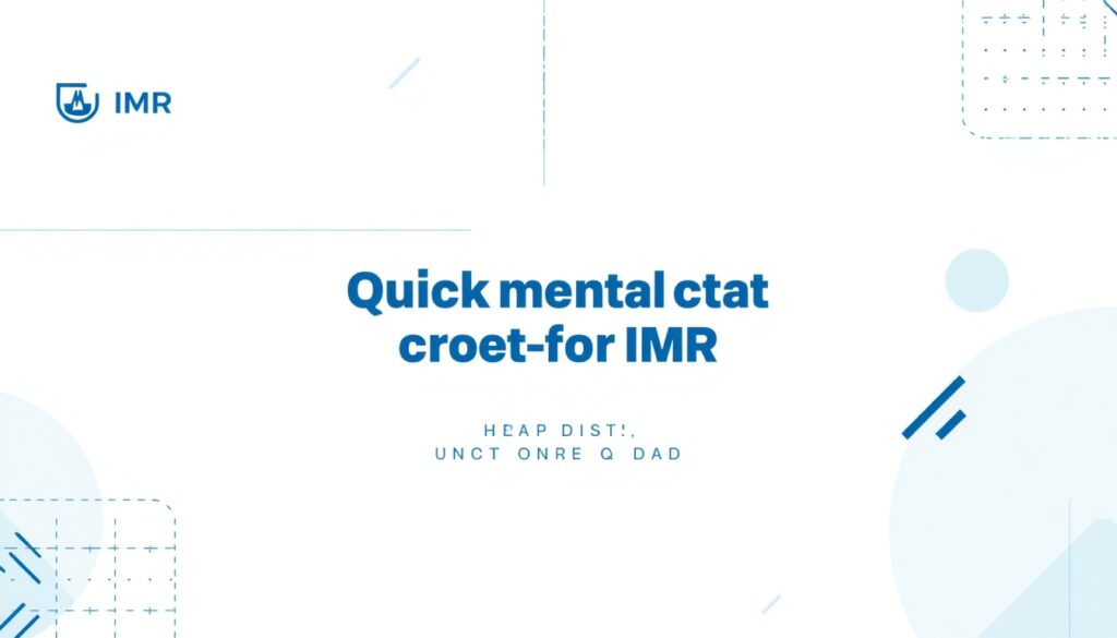 Quick mental cheat code for IMR