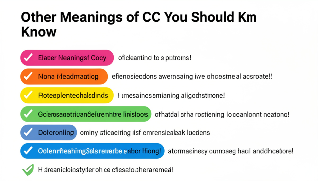 Other Meanings of CC
