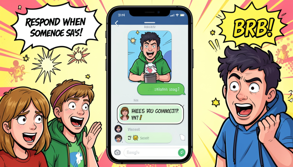 How to Respond When Someone Says BRB