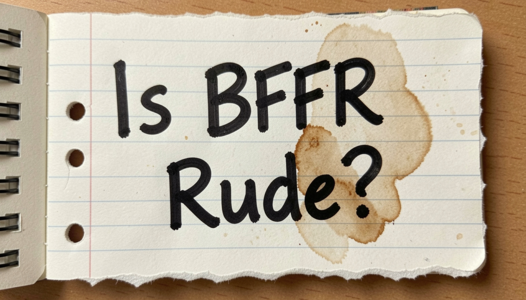 Is BFFR Rude?