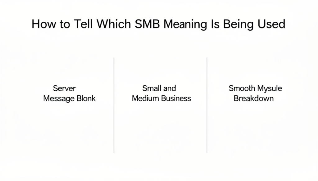 Which SMB Meaning Is Being Used
