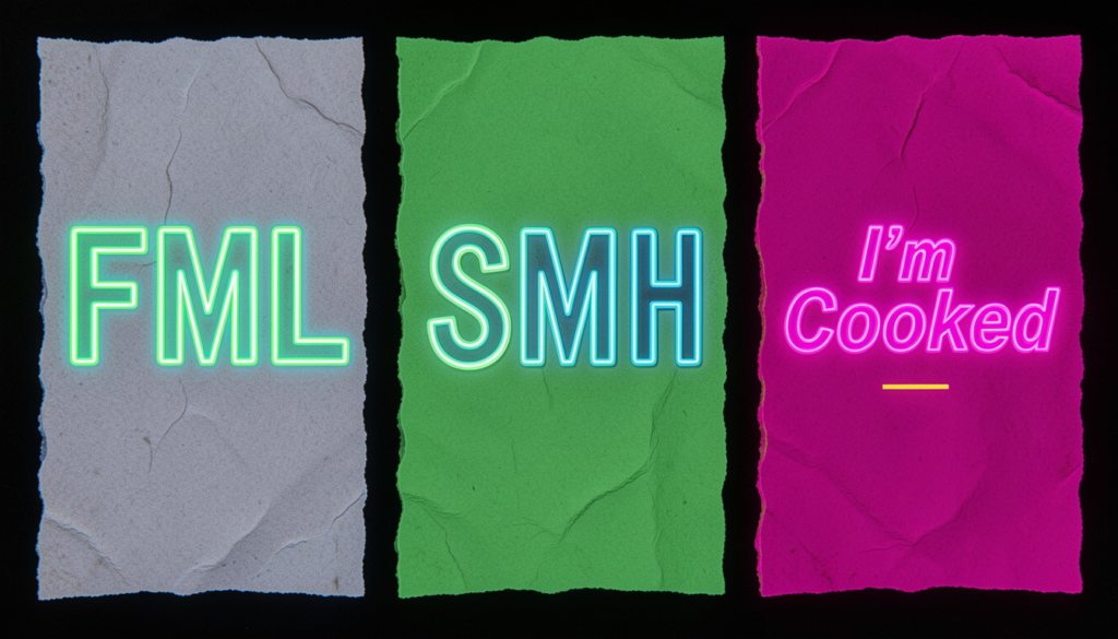 FML vs SMH vs "I'm Cooked"