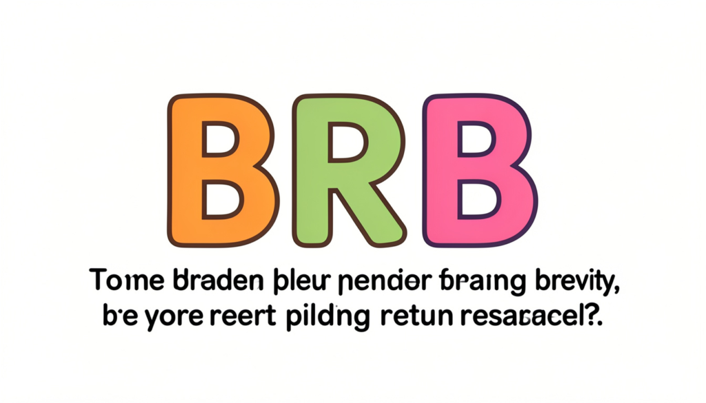 Meaning of BRB