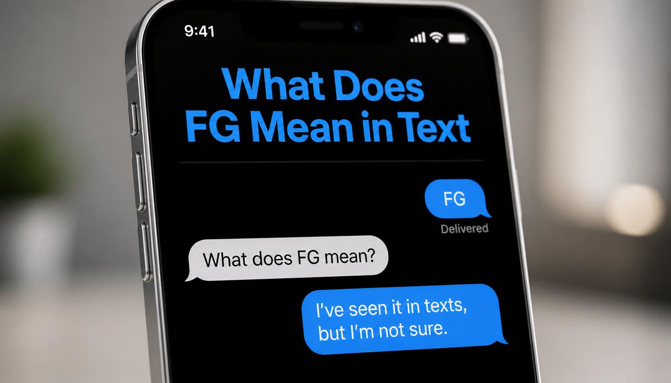 What Does FG Mean in Text? Full Guide & Examples (2025)