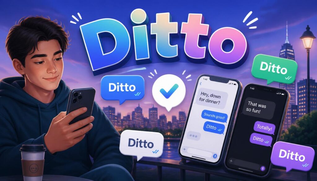 Ditto Meaning in Modern Texting Slang