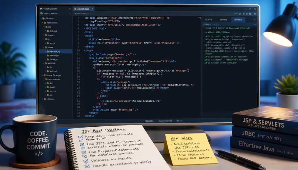 Best Practices for Using JSP