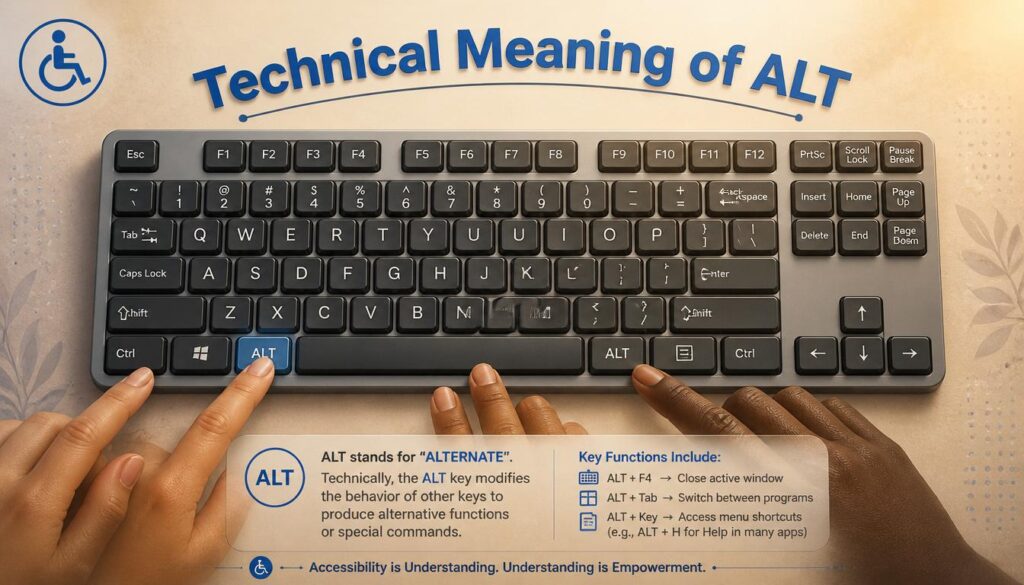 Technical Meaning of ALT: Keyboard and Accessibility