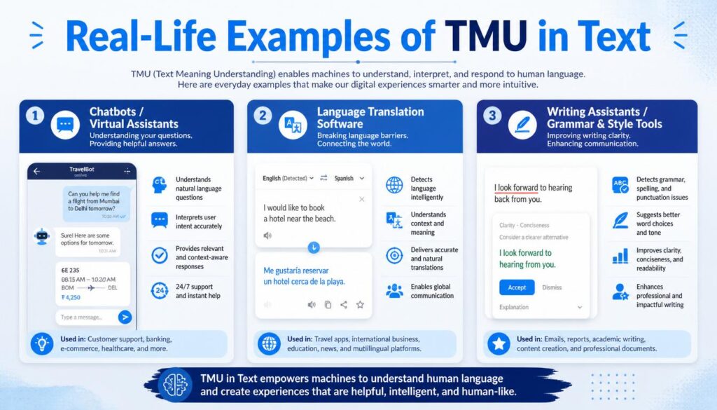 TMU in Text