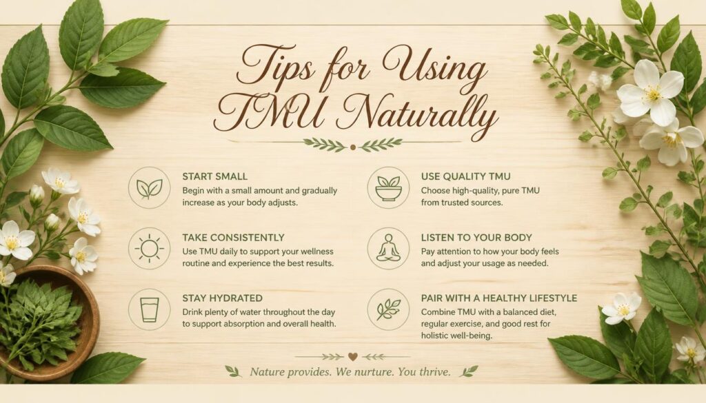 Tips for Using TMU Naturally