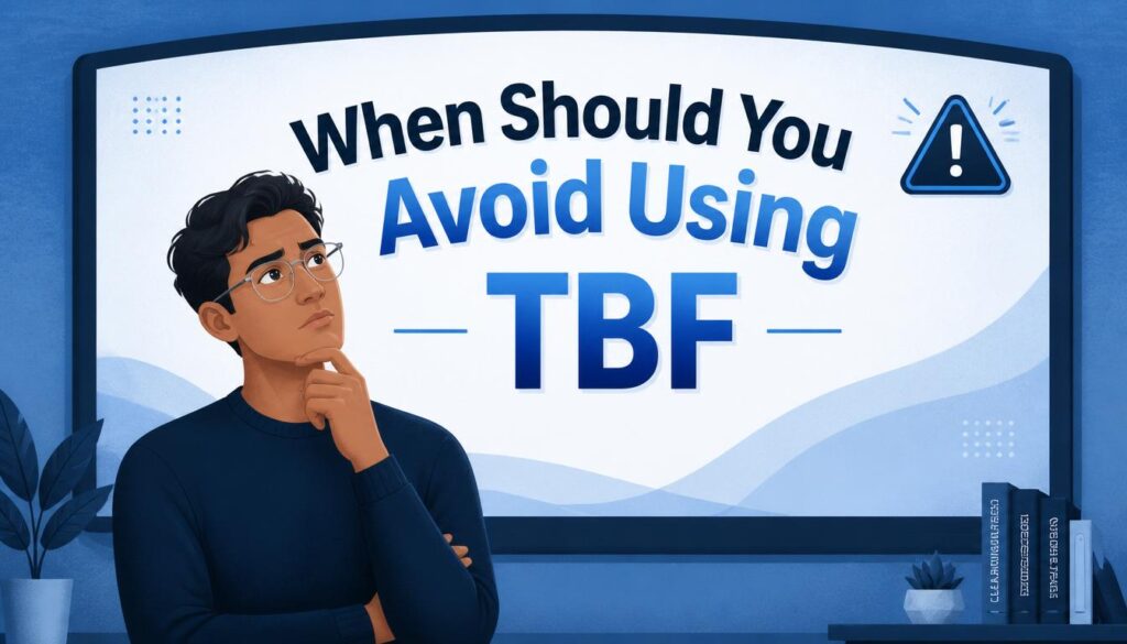 When Should You Avoid Using TBF?