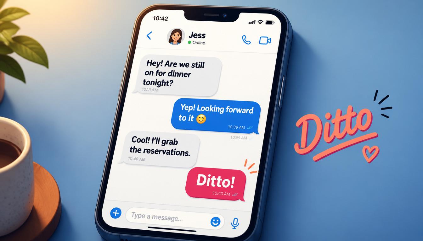 What Does Ditto Mean in Text?