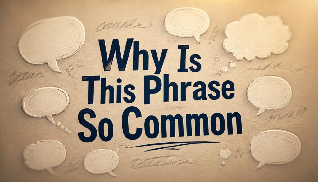 Why Is This Phrase So Common?
