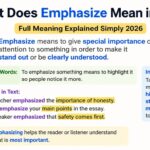 What Does Emphasize Mean in Text? Full Meaning Explained Simply 2026