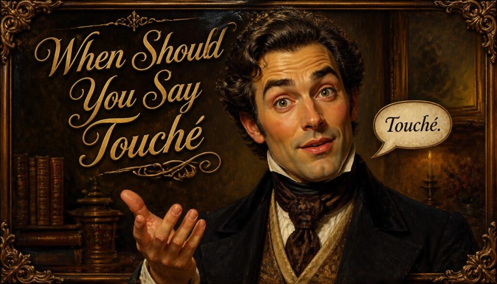 When Should You Say Touché?