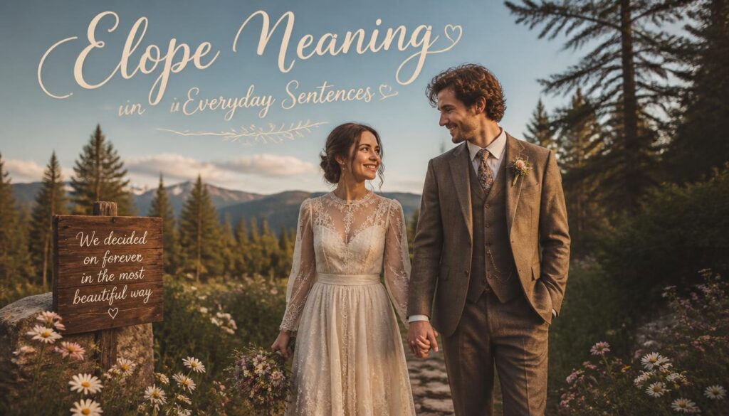 Elope Meaning in Everyday Sentences