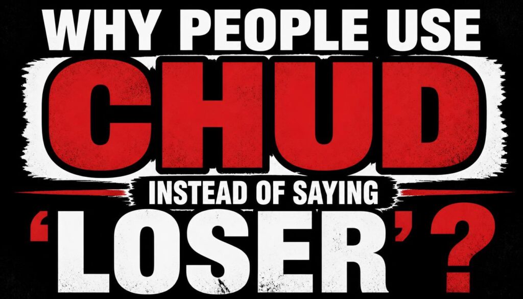 Use Chud Instead of Saying “Loser”