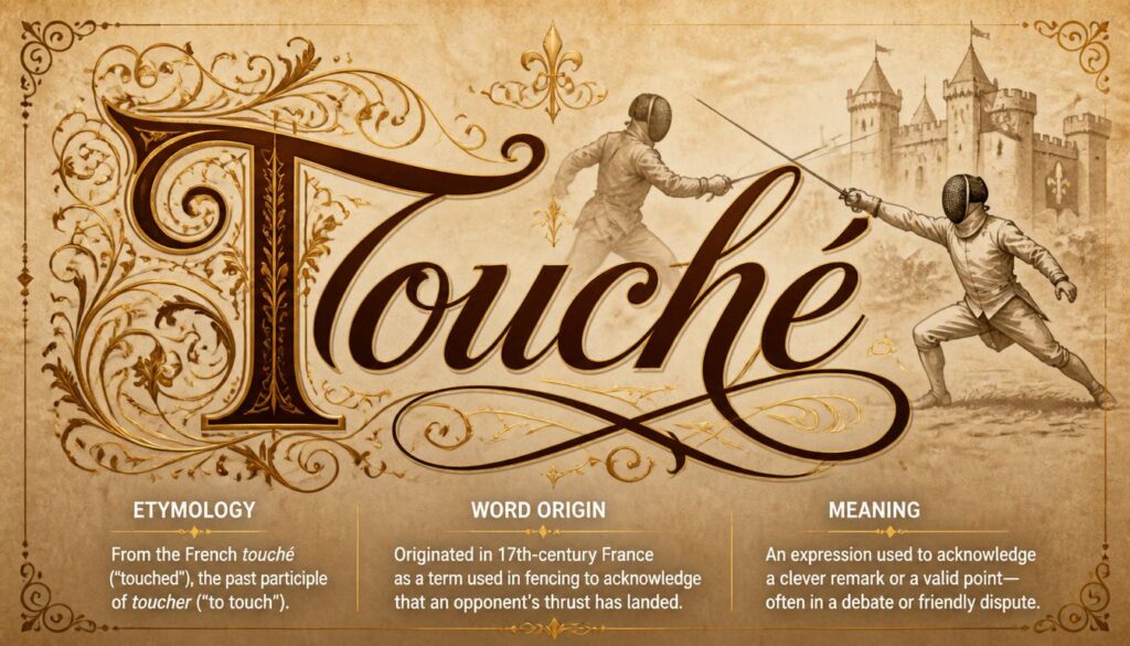 Touché Etymology and Word Origin