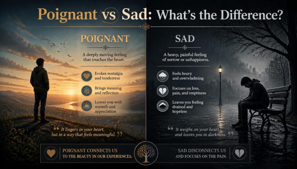 Poignant vs Sad