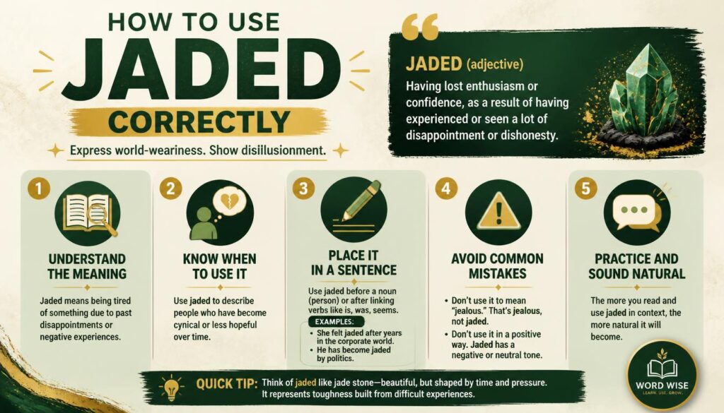 How to Use Jaded Correctly