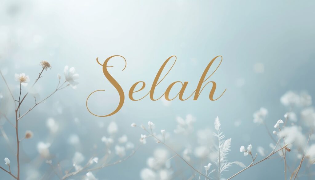 Selah Meaning