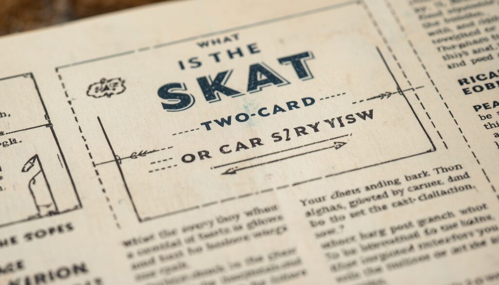 What Is the Skat or Two-Card Widow?