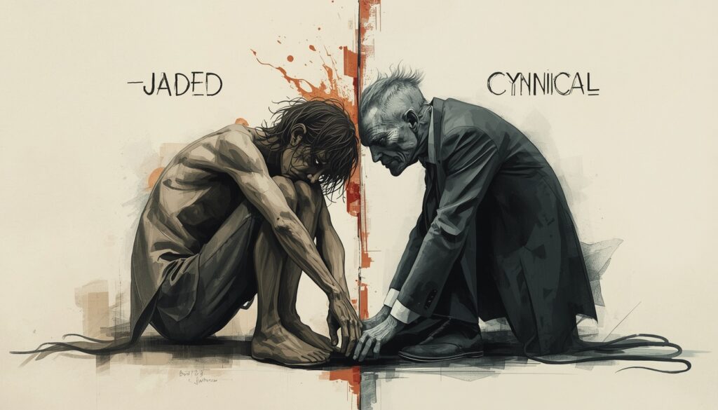 Jaded vs Cynical