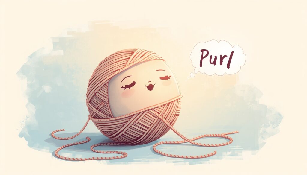 Purl as a Verb