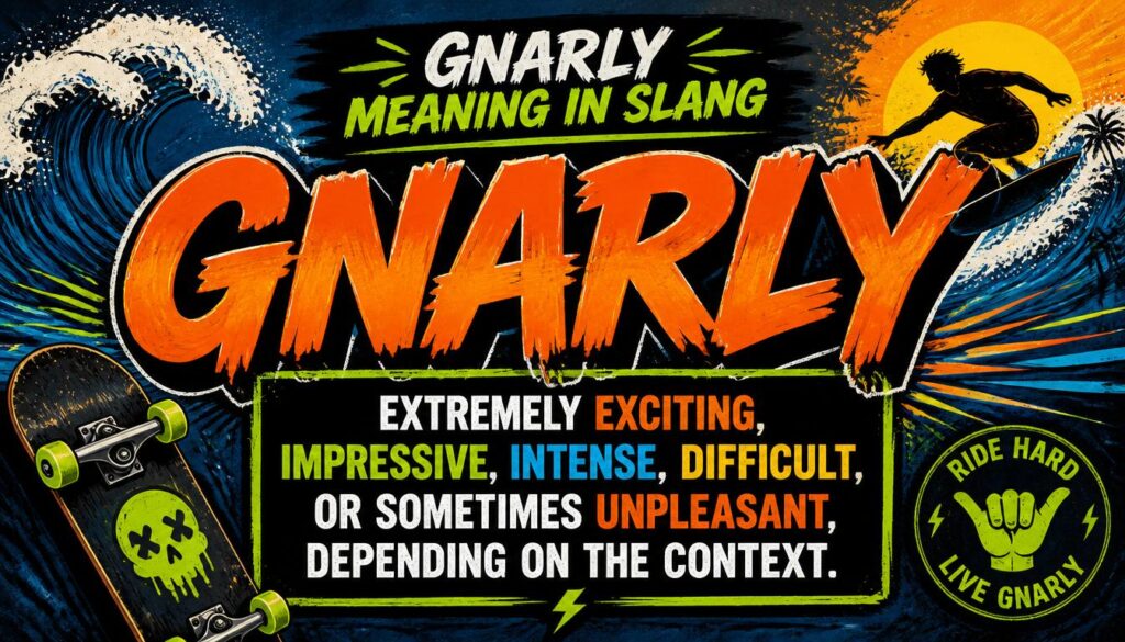 Gnarly Meaning in Slang