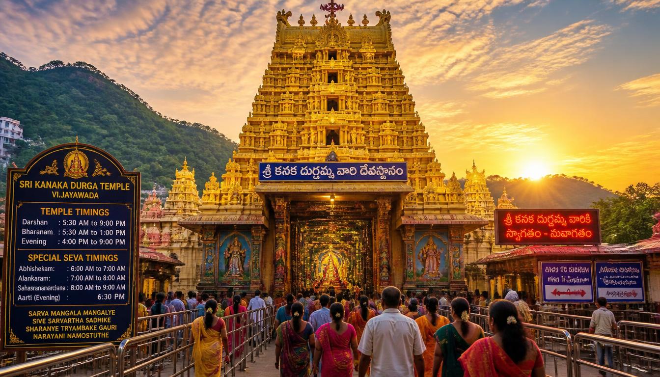 Vijayawada Kanaka Durga Temple Timings Today