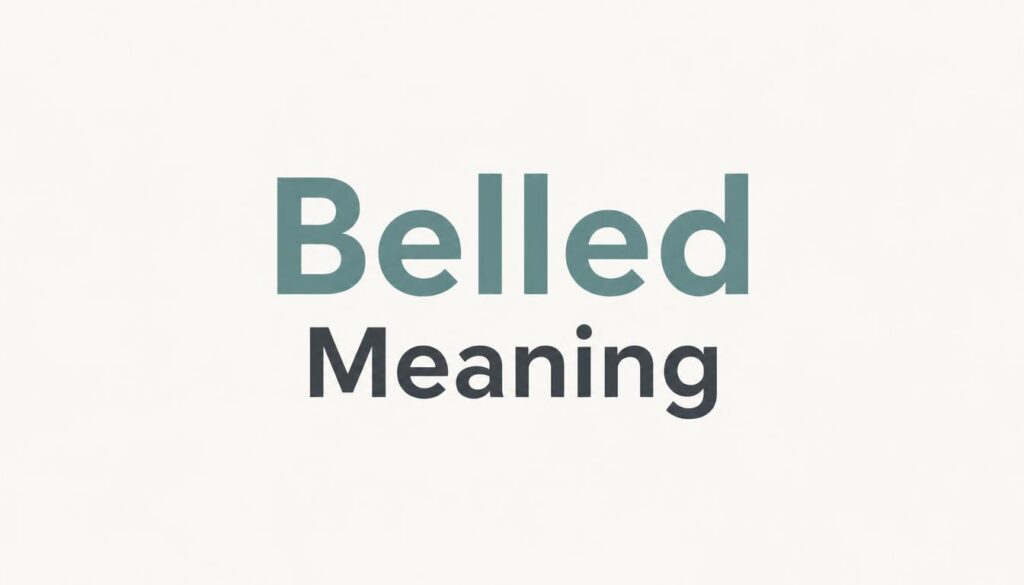 Belled Meaning in Simple English