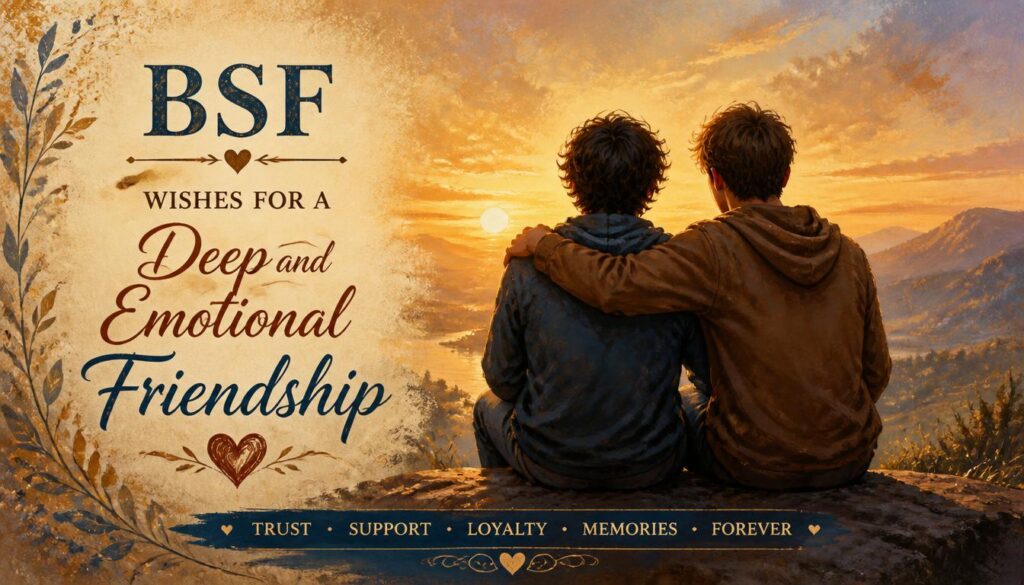 BSF Wishes for a Deep and Emotional Friendship