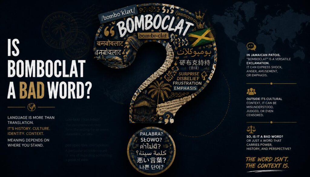 Is Bomboclat a Bad Word?
